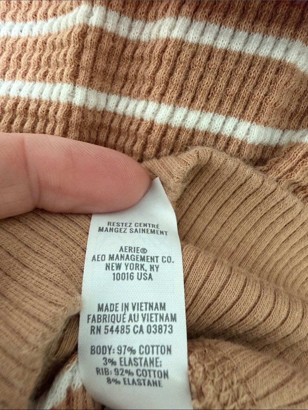 AERIE WOW! WAFFLE CROP - Picture 6 of 6